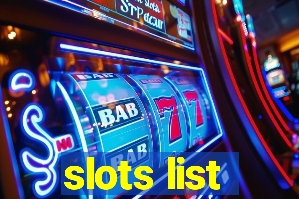 slots list