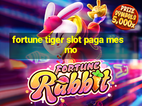 fortune tiger slot paga mesmo