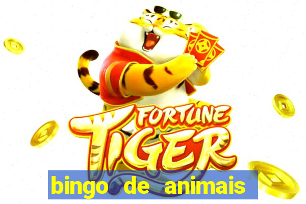 bingo de animais para educa??o infantil