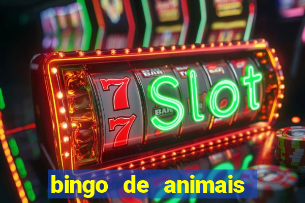 bingo de animais para educa??o infantil