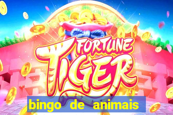 bingo de animais para educa??o infantil