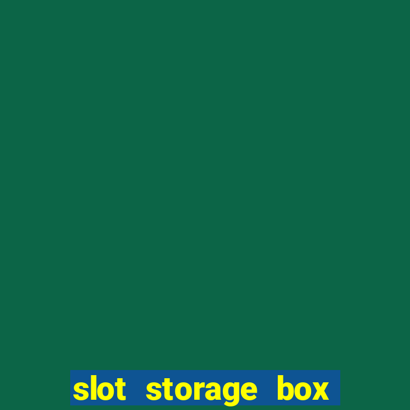 slot storage box for car