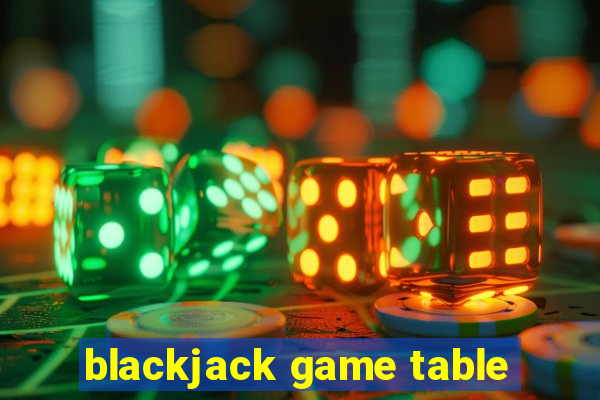 blackjack game table