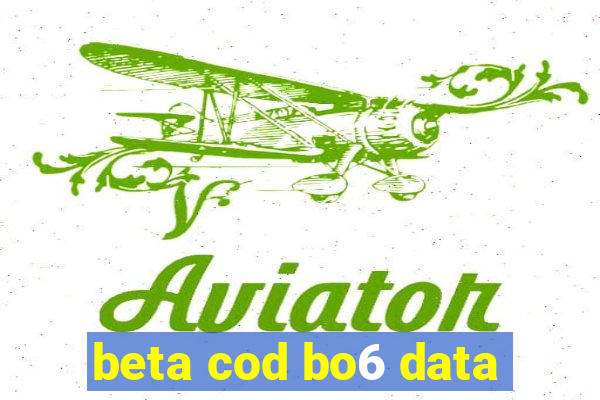 beta cod bo6 data