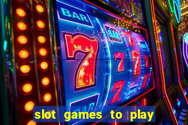 slot games to play for free