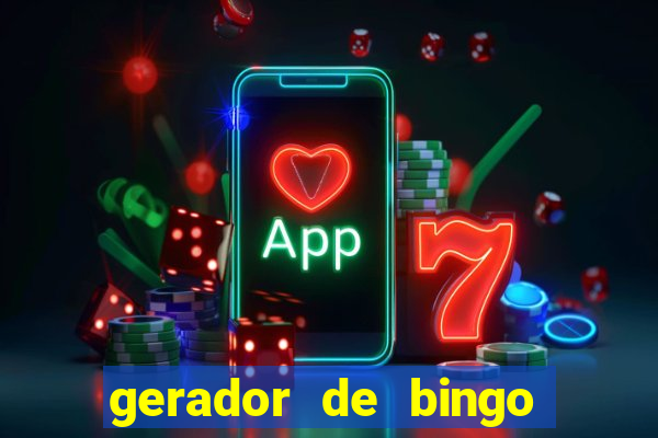 gerador de bingo cha de bebe