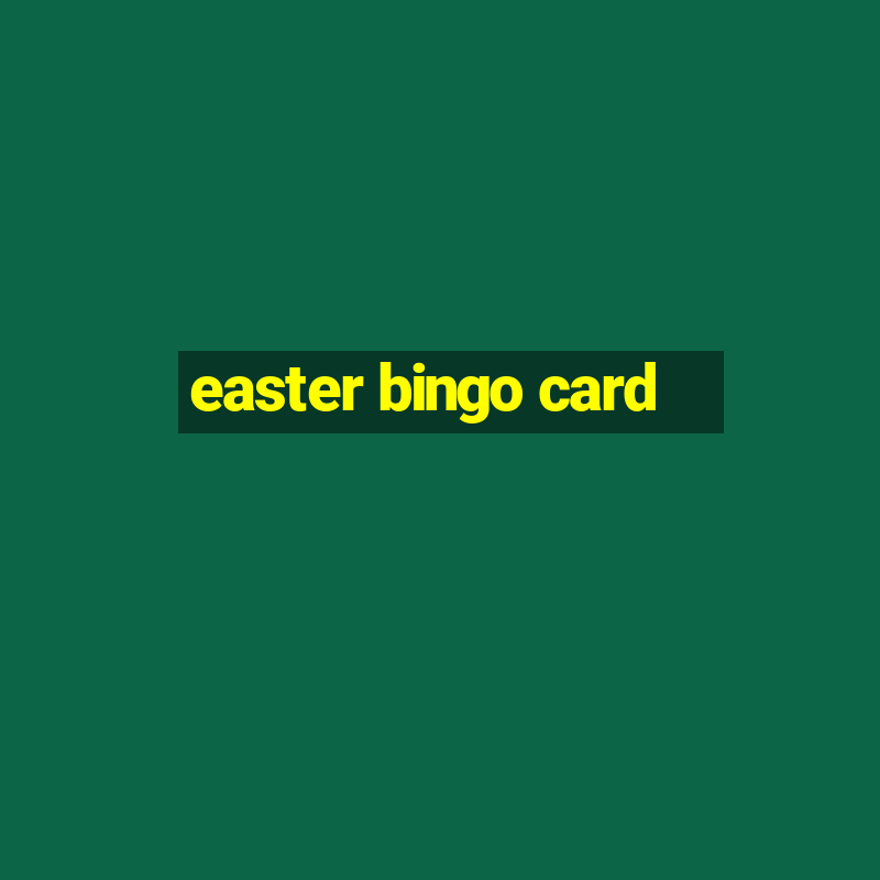 easter bingo card