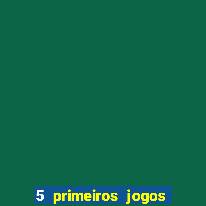 5 primeiros jogos de jorge jesus no flamengo