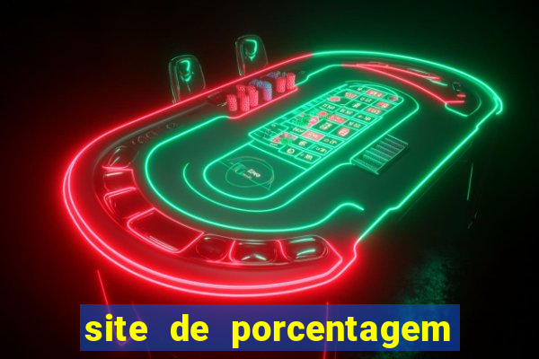 site de porcentagem de slot