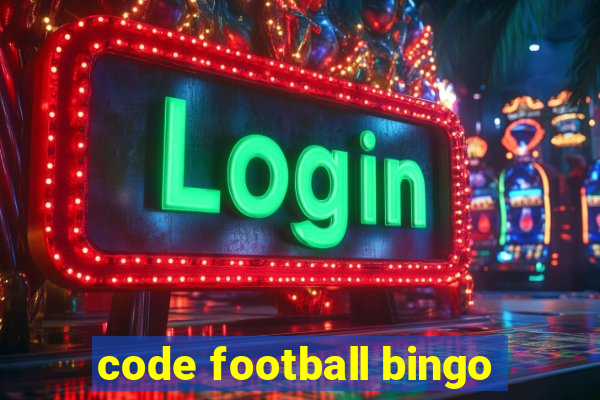 code football bingo