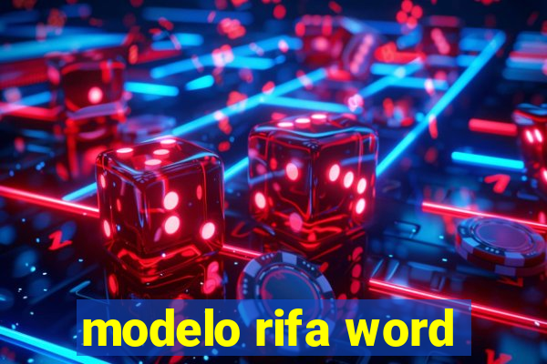 modelo rifa word