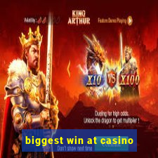 biggest win at casino