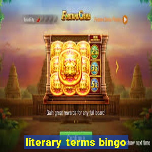 literary terms bingo