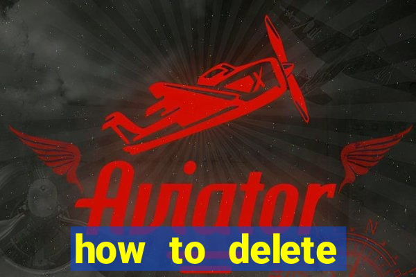 how to delete account in bingo plus