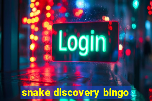 snake discovery bingo