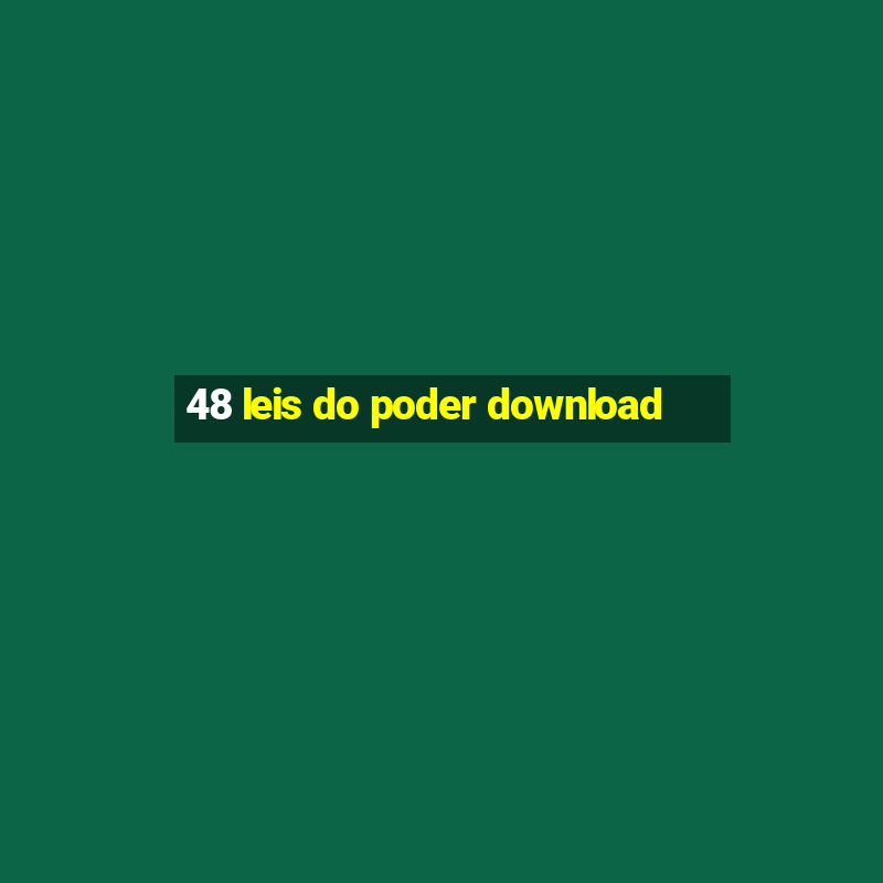 48 leis do poder download