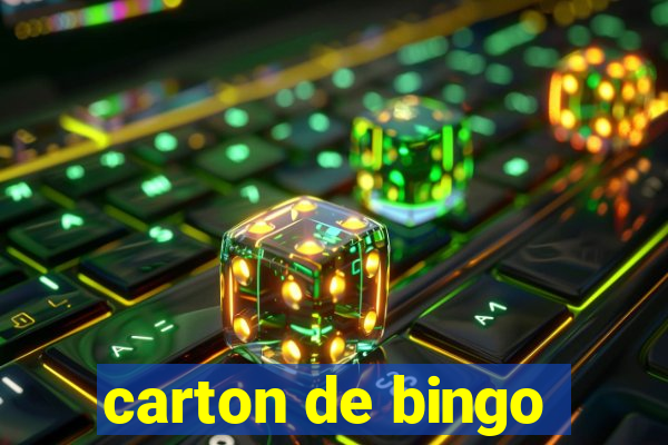 carton de bingo