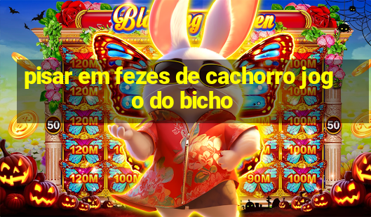 pisar em fezes de cachorro jogo do bicho