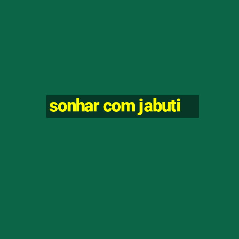 sonhar com jabuti