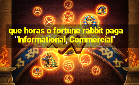 que horas o fortune rabbit paga