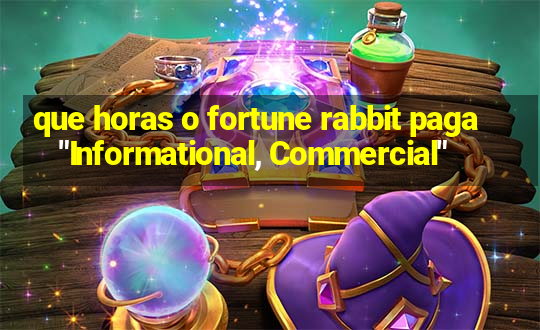 que horas o fortune rabbit paga