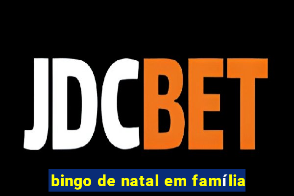 bingo de natal em família