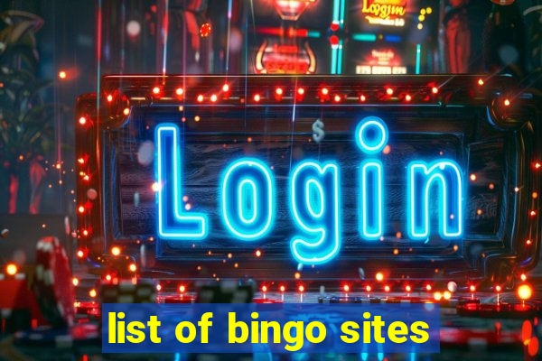 list of bingo sites