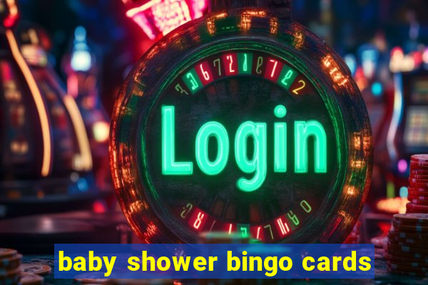 baby shower bingo cards