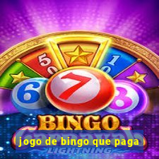 jogo de bingo que paga