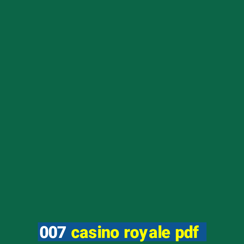 007 casino royale pdf