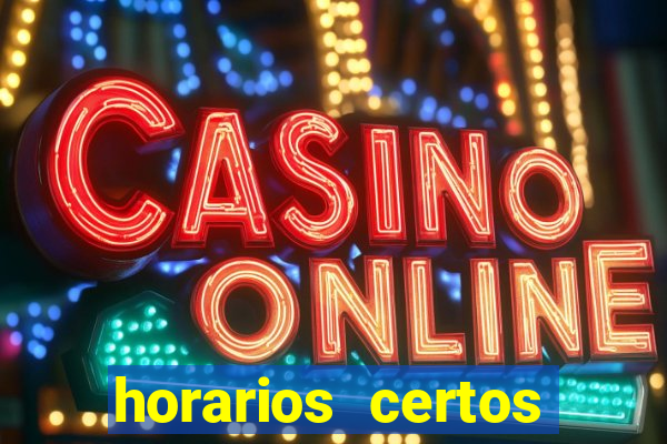 horarios certos para jogar fortune tiger