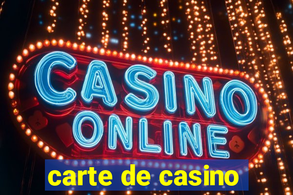 carte de casino