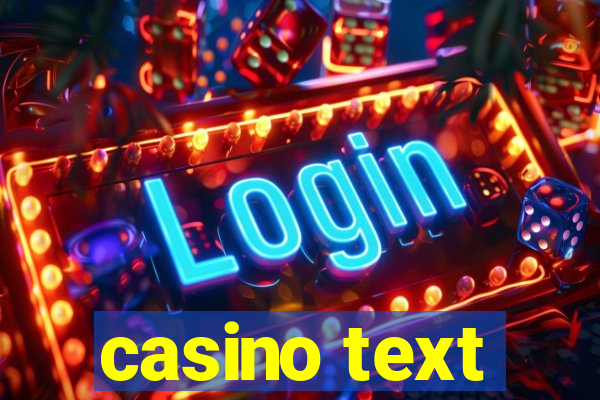 casino text