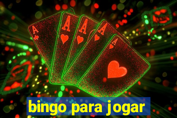 bingo para jogar