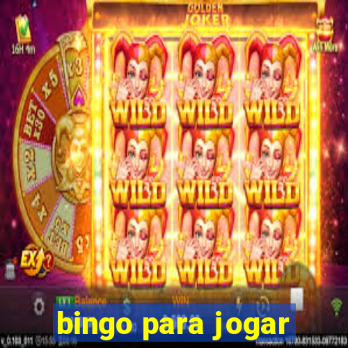 bingo para jogar