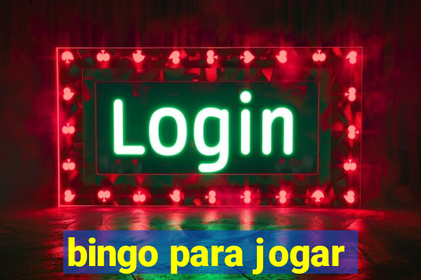 bingo para jogar