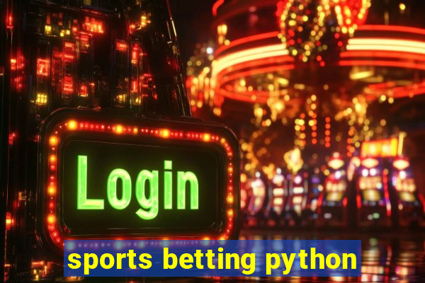 sports betting python