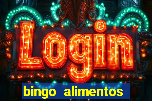 bingo alimentos para imprimir