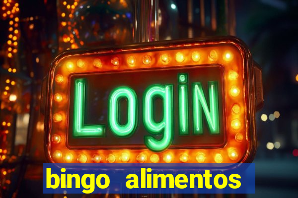 bingo alimentos para imprimir