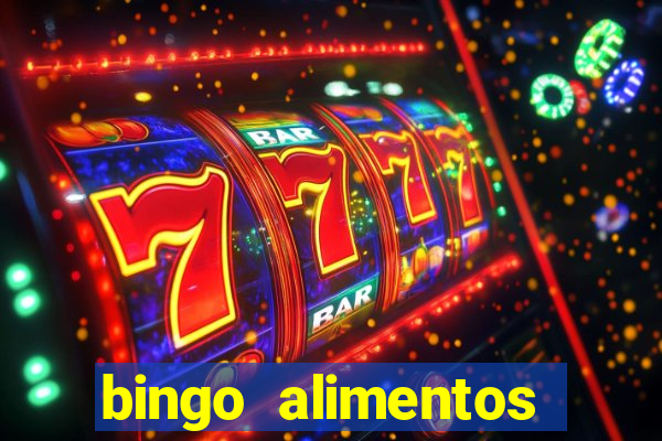 bingo alimentos para imprimir