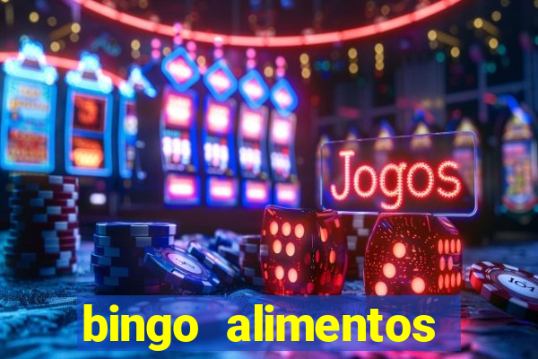 bingo alimentos para imprimir