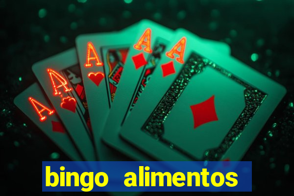 bingo alimentos para imprimir