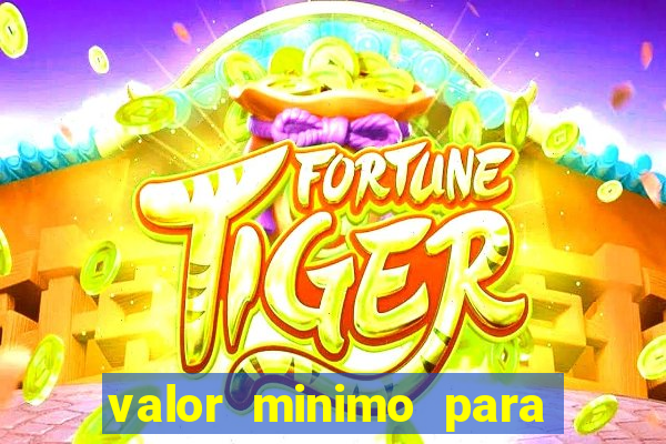 valor minimo para jogar no tigre