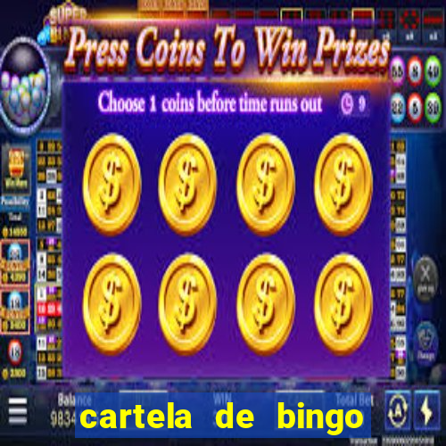 cartela de bingo para cha revela??o