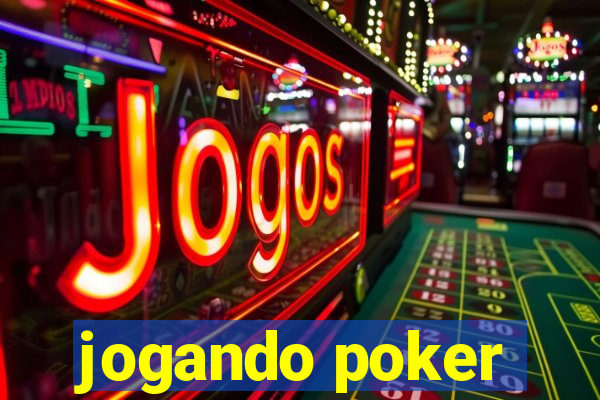 jogando poker