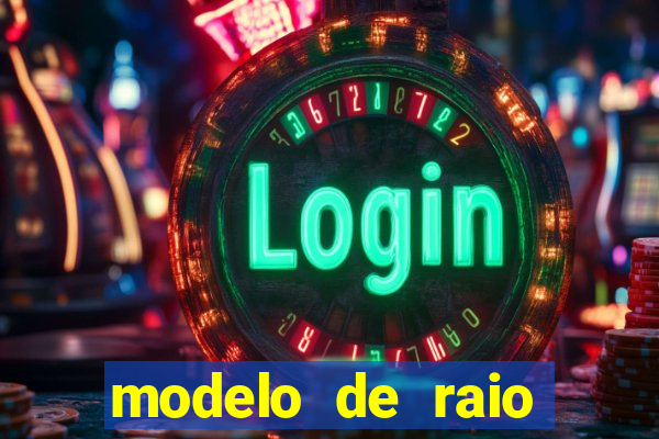 modelo de raio para imprimir