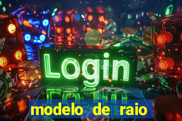 modelo de raio para imprimir