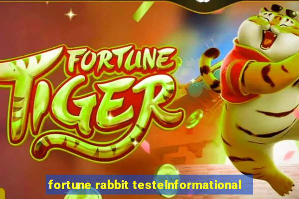 fortune rabbit testeInformational