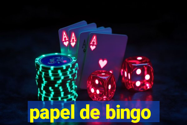 papel de bingo