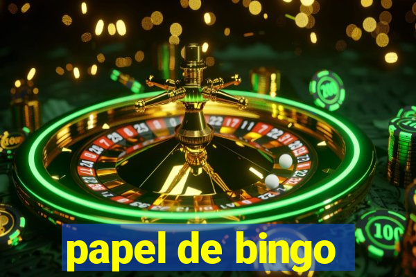 papel de bingo